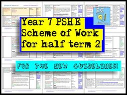 Year 7 PSHE Scheme of Work 2 by EC_Resources | Teaching Resources