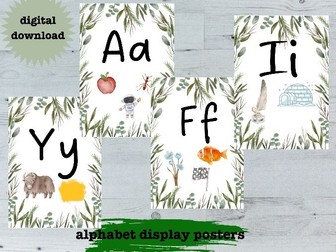 Alphabet Display Posters
