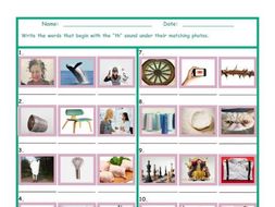 Phonics 2 Letter Digraph TH Photo Worksheet
