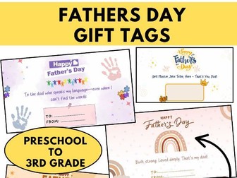 fathers day gift tags, fathers day gift idea-fathers day crafts preschool to 3rd