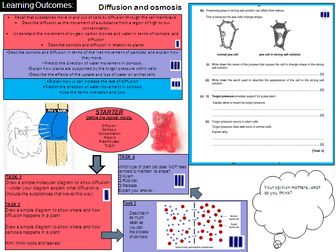Osmosis and diffusion - learning mat
