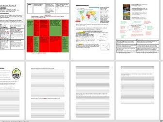 OCR B GCSE Geography: Resource Reliance revision booklet with questions