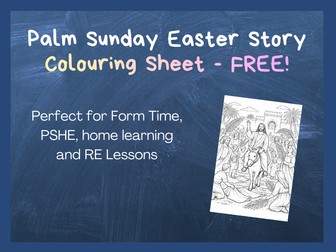 Easter Colouring Sheet KS2 - Free!