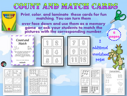 Count and Match Cards #2