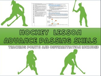 Hockey lesson plans - Advanced passing skills (flick and reverse passes)