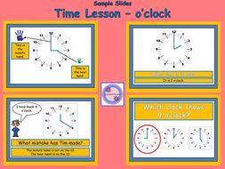 time oclock complete lesson teaching resources