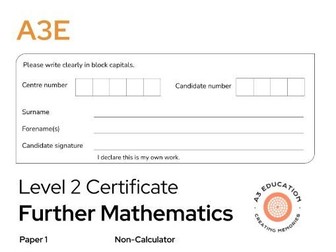 AQA LEVEL 2 Further Maths Practice Paper 1