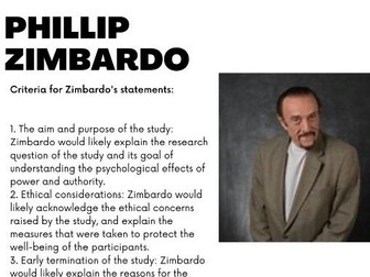 AQA A-Level Psychology Social Influence Zimbardo Lesson/Project