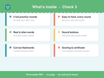 Year 1 Phonics Screening Check Workbook 3