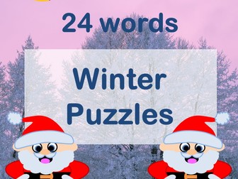 FREE winter or Christmas puzzles