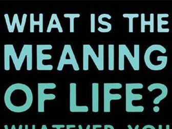 Lesson 1. The meaning of life