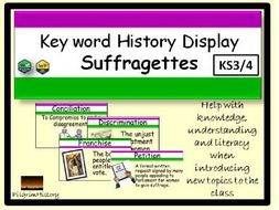 Suffragettes Display