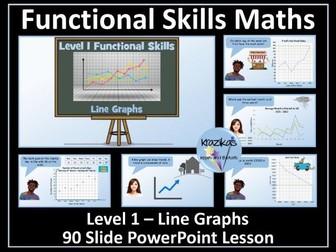 Line Graphs - Statistics - Level 1 Functional Skills Maths