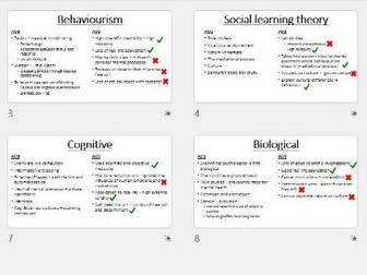 AQA A-Level Psychology - Approaches summary pp