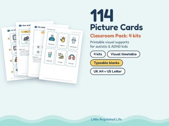 Classroom Visuals Pack: 4 SEN Kits, 30 Pages