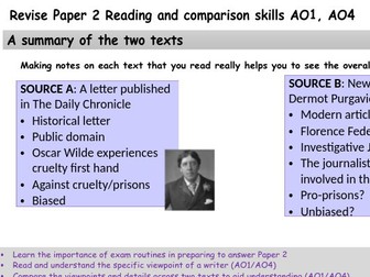 AQA Language Paper 2 Prisons - full week