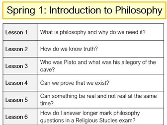 KS3 Philosophy Unit - Truth