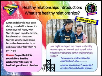 Healthy Relationships PSHE