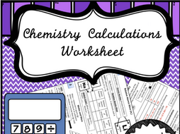 Mole Calculations Worksheet | Teaching Resources