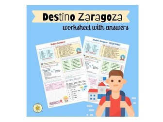 Destino Zaragoza. Un intercambio escolar. Futuro. GCSE Spanish school exchange trip. The near future