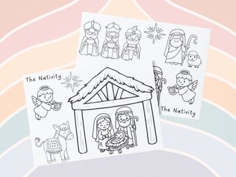 Christmas - The Nativity Colour/Paint