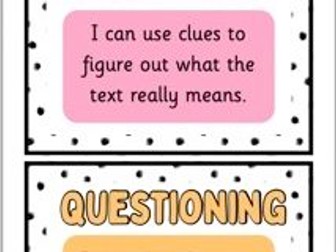 Reading Strategies Wall Displays