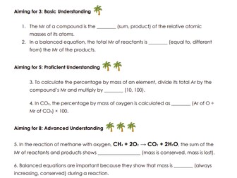 GCSE_C3 Quantitative Chemistry_Lesson 2 Relative formula mass calculations