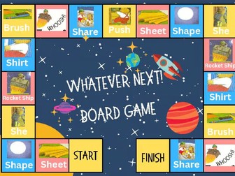 Whatever Next! Board Game with "Sh" Words