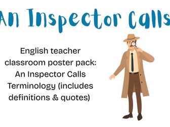 An Inspector Calls Terminology Posters