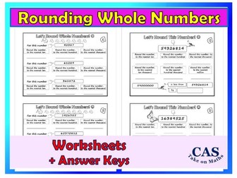 Numbers | Rounding Whole Numbers | Worksheets + Answers
