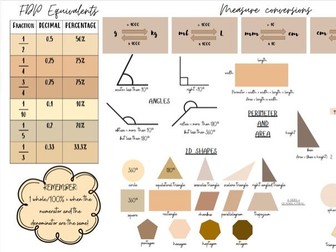 Year 5 Maths Help Mat