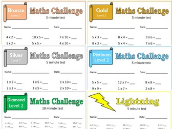 Times Tables Challenge Pack