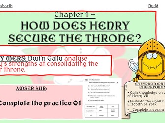 NEW: WJEC 'Made for wales' History GCSE Lessons - Tudors