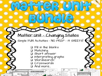 Matter Unit Bundle - Changing States