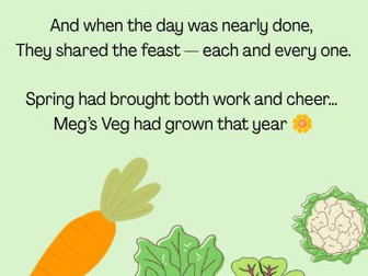Meg’s Veg: A Spring Sensory Story with Art & 8 Senses Activities (SEND / EYFS / SEN)