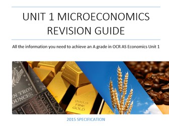 OCR A Level Economics Microeconomics (H460/01) Revision Guide