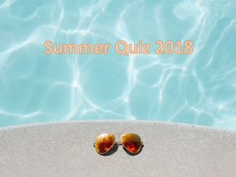 Summer End of Term Quiz