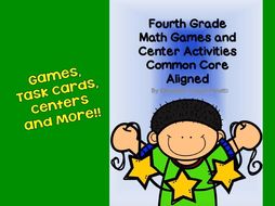 Fourth Grade Math Games and Center Activities