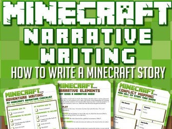 MINECRAFT - Narrative Writing Unit - COMPLETE 'HOW TO' UNIT