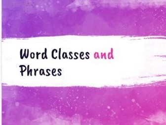 Word Classes