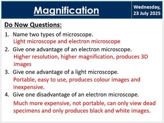 GCSE Cell Biology (B1)