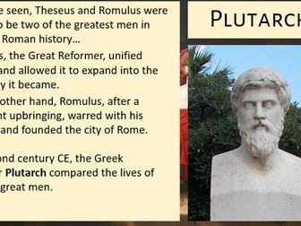 Myth and Religion - Unit 4, Lesson 4: Plutarch's Parallel Lives (Comparing Theseus and Romulus)