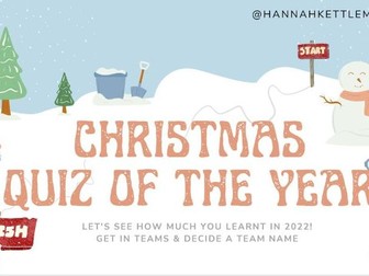 Christmas Quiz of the Year 2022 - End of Year Quiz