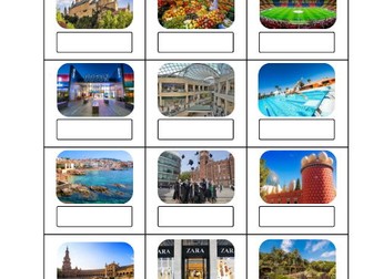 ¿Qué hay en tu ciudad? - Spanish Vocabulary Worksheet (Places in Town)