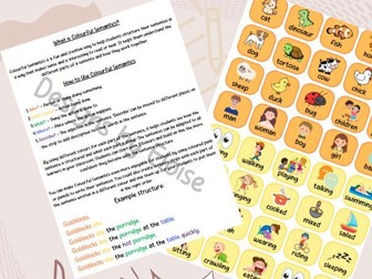 Colourful semantics- Build a sentence