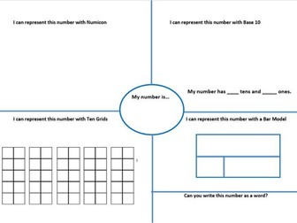 Representing numbers up to 50