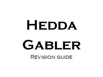Hedda Gabler A Level Revision Workbook