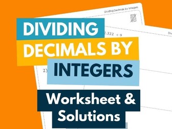 Dividing Decimals by Integers