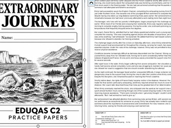 EDUQAS GCSE English Language Component 2 – Extraordinary Journeys Practice Paper