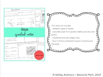 Slope Guided Notes